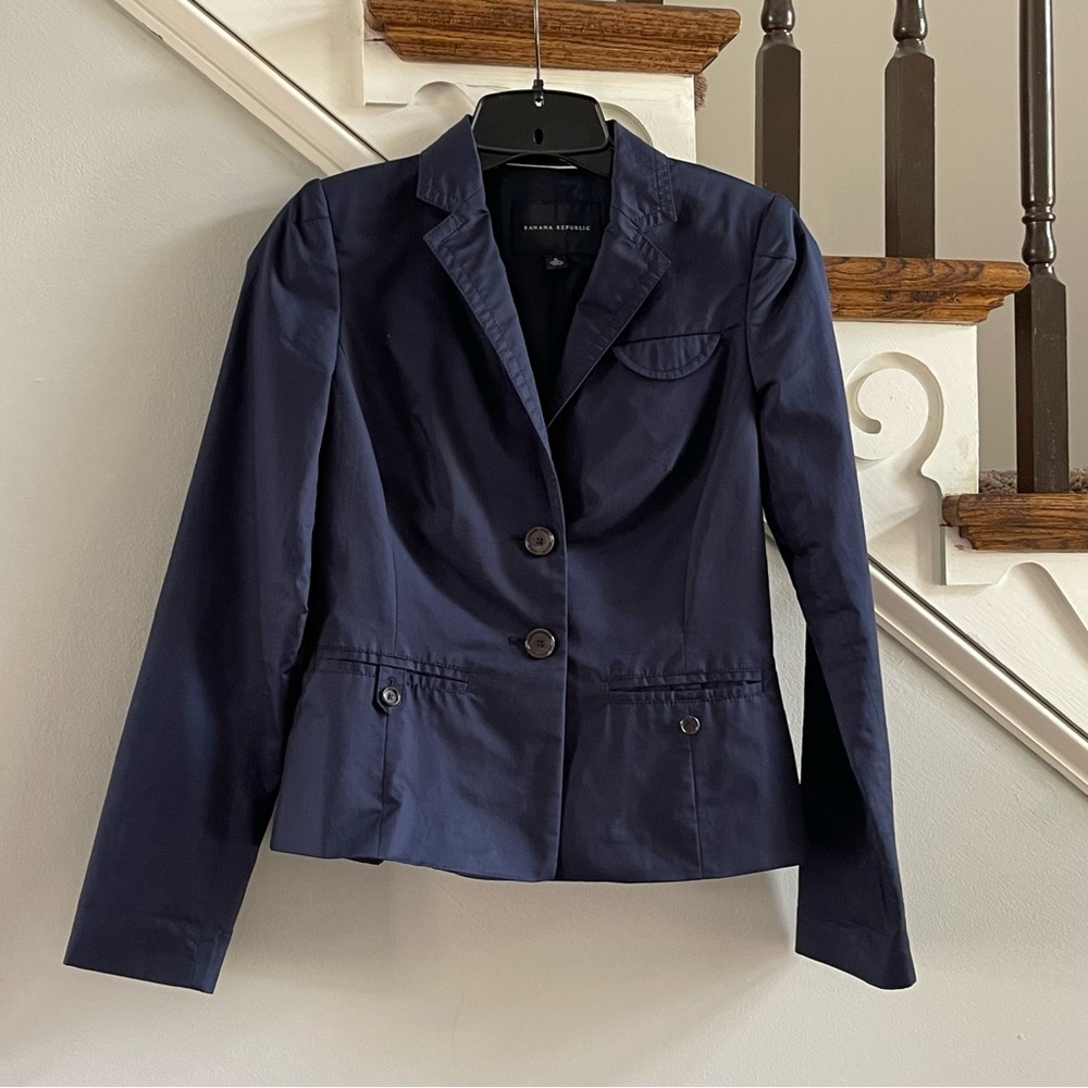 Banana Republic Navy Jacket, Size 0